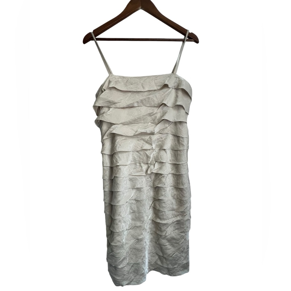 NWT Evan Picone Flattering Cocktail Dress Layered Tiers Fluid Drape - 10